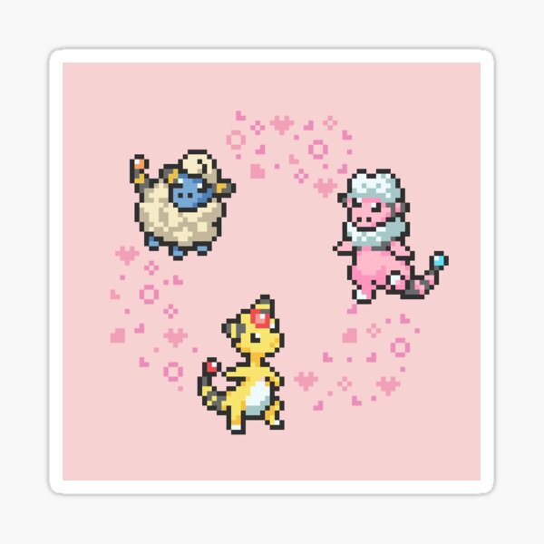 Item preview, mareep flaaffy & ampharos  designed and sold by juji316.