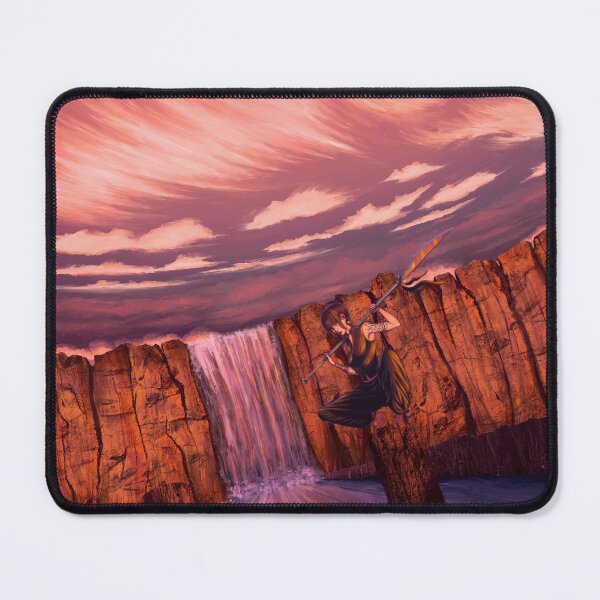 Item preview, Warrior girl training by the waterfall designed and sold by Witseart.