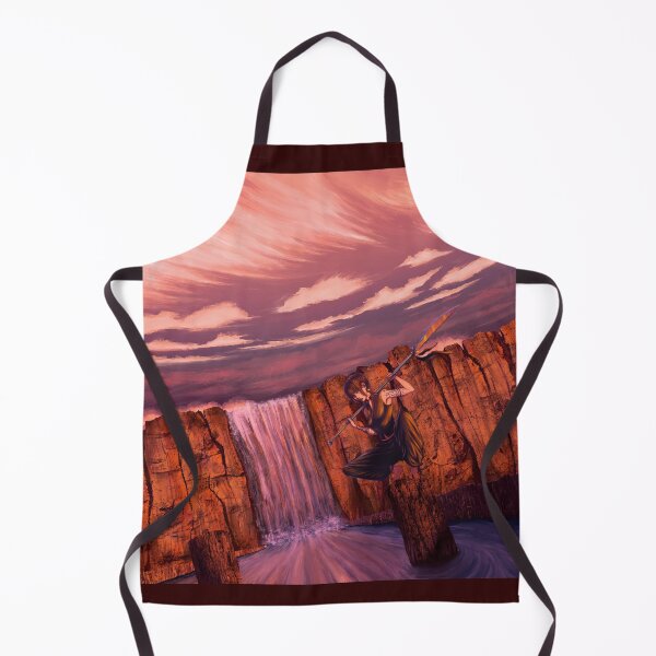 Item preview, Warrior girl training by the waterfall designed and sold by Witseart.