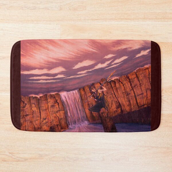Item preview, Warrior girl training by the waterfall designed and sold by Witseart.