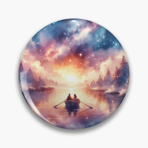 Item preview, Romantic Starry Boat Ride – Valentine’s Space & Nature Lovers  designed and sold by stylishdzign.