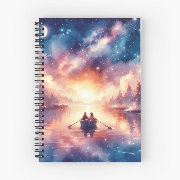 Item preview, Romantic Starry Boat Ride – Valentine’s Space & Nature Lovers  designed and sold by stylishdzign.