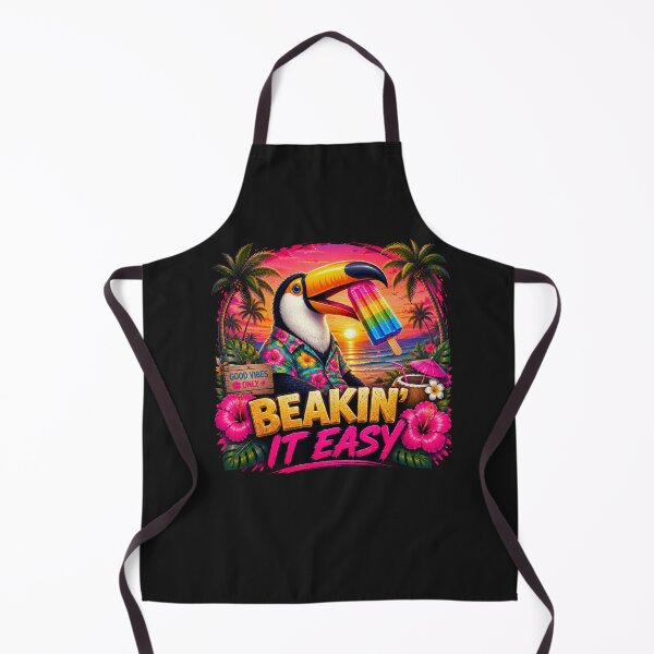 Item preview, Beakin' It Easy - Funny Toucan Beach Vacation Tropical Sunset T-Shirt designed and sold by Aimetoi.