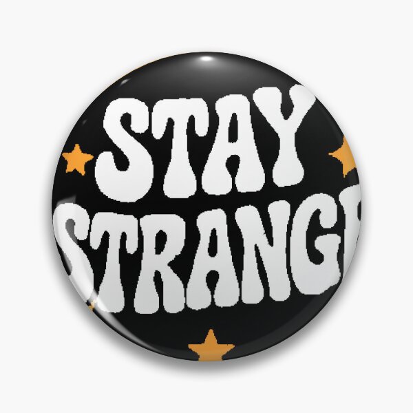 Item preview, Stay Strange Retro Typography Stars Circle designed and sold by AstronautMerch.