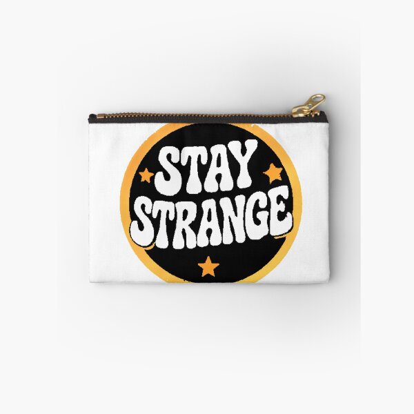 Item preview, Stay Strange Retro Typography Stars Circle designed and sold by AstronautMerch.