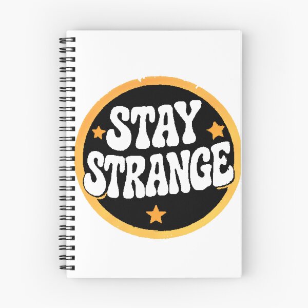 Item preview, Stay Strange Retro Typography Stars Circle designed and sold by AstronautMerch.