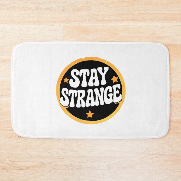 Item preview, Stay Strange Retro Typography Stars Circle designed and sold by AstronautMerch.