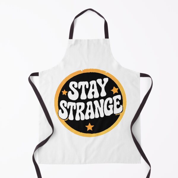 Artikelvorschau, Stay Strange Retro Typography Stars Circle entworfen und verkauft von AstronautMerch.