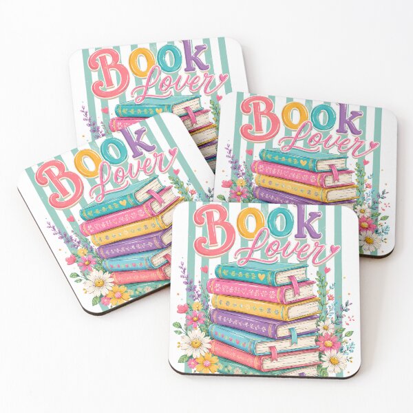 Item preview, Striped Book Lover Floral Wildflower Book Stack Art designed and sold by VGAfanatic.