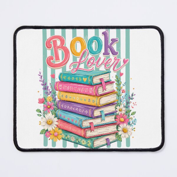Item preview, Striped Book Lover Floral Wildflower Book Stack Art designed and sold by VGAfanatic.