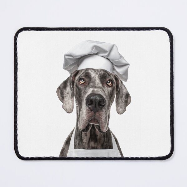 Item preview, Funny Great Dane Dog Chef Realistic Animal Cooking Humor Art designed and sold by LazyOwlStore.