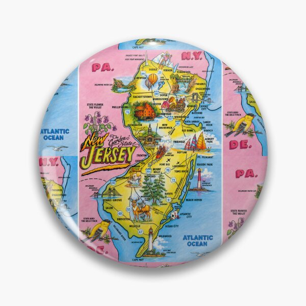 Item preview, Map of NJ designed and sold by LockedUp.