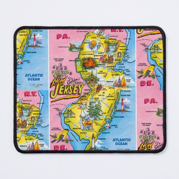 Item preview, Map of NJ designed and sold by LockedUp.