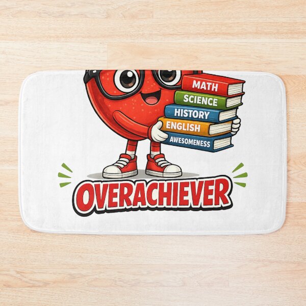 Item preview, Overachiever Funny Nerdy Apple Books School Teacher Design designed and sold by irfanshikh.