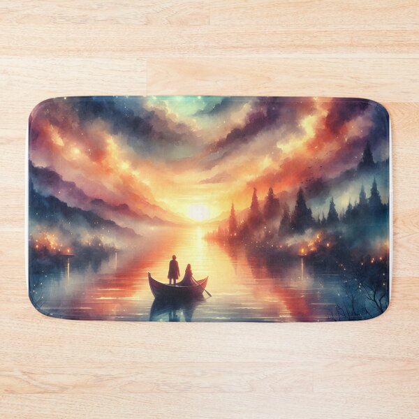 Item preview, Romantic Starry Boat Ride – Valentine’s Space & Nature Lovers  designed and sold by stylishdzign.