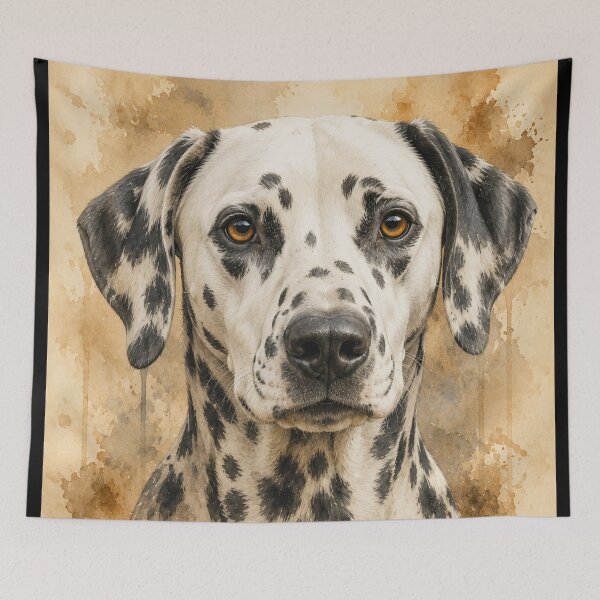 Item preview, Dalmatian Dog Portrait Art – Pet Lover Design designed and sold by OmikronStore.