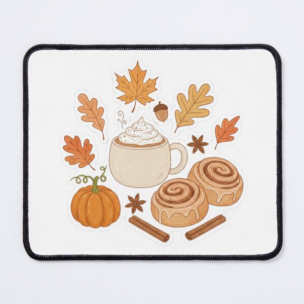 Item preview, Pumpkin Spice Sticker | Cozy Fall Drink and Cinnamon Rolls designed and sold by AillustriaAK.