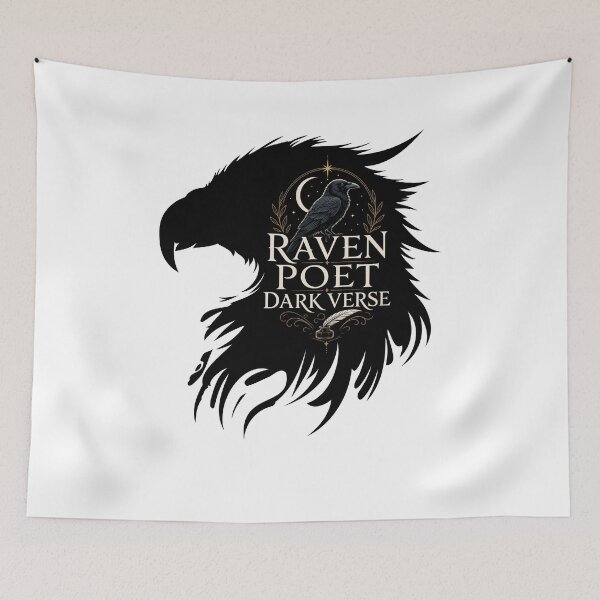 Item preview, Raven Poet Dark Verse designed and sold by FreshPixelArt.