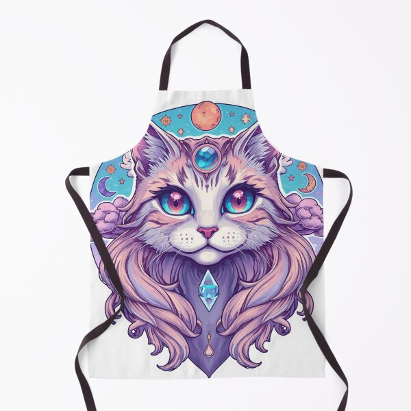 Item preview, Celestial Mystic Cat – Pastel Cosmic Fantasy Cat Sticker sky precure Design designed and sold by Vvmd.