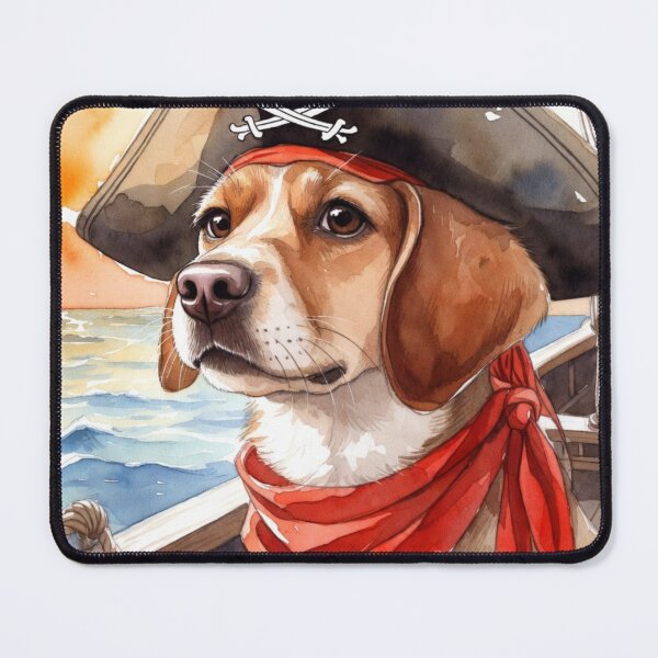 Item preview, Watercolor Pirate Dog on a High-Seas Adventure designed and sold by ITSimagination.