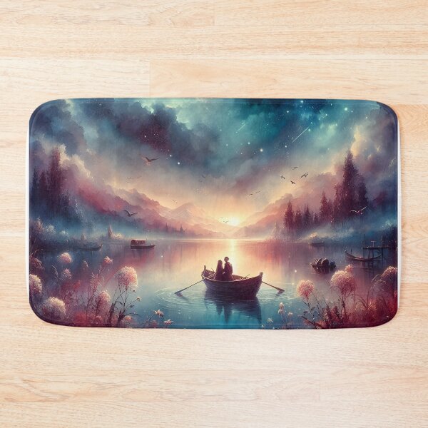 Item preview, Romantic Starry Boat Ride – Valentine’s Space & Nature Lovers  designed and sold by stylishdzign.