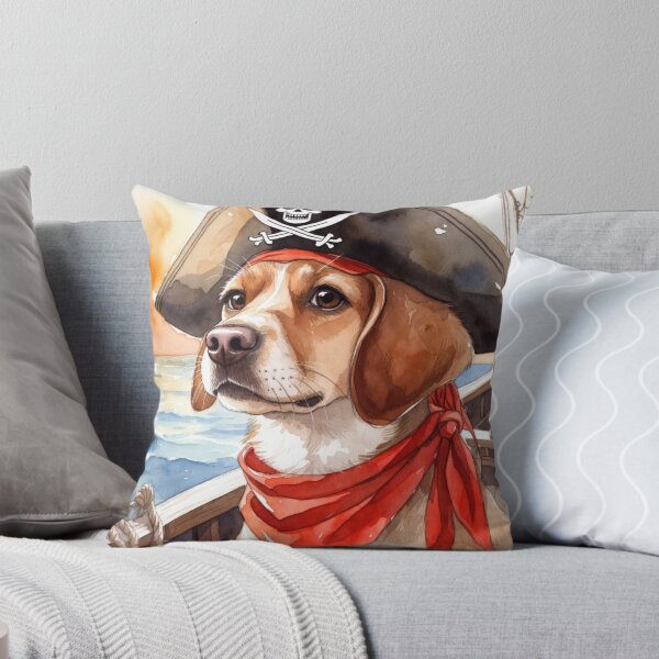 Item preview, Watercolor Pirate Dog on a High-Seas Adventure designed and sold by ITSimagination.