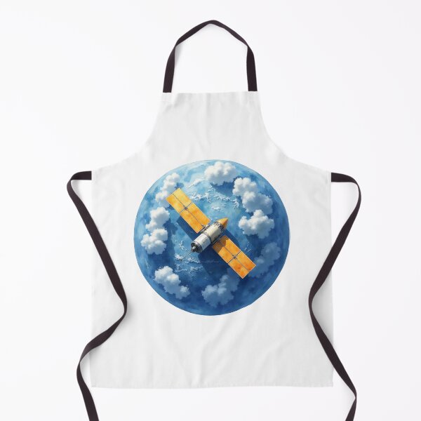Item preview, Orbital Satellite Watercolor Space Art designed and sold by SpatialPost.