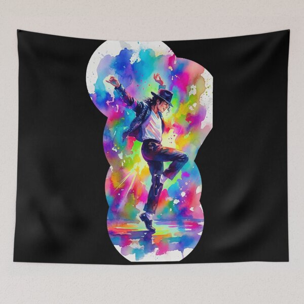 Item preview, Colorful Pop Dance Legend Watercolor Art Print designed and sold by ExploreAura Studio.