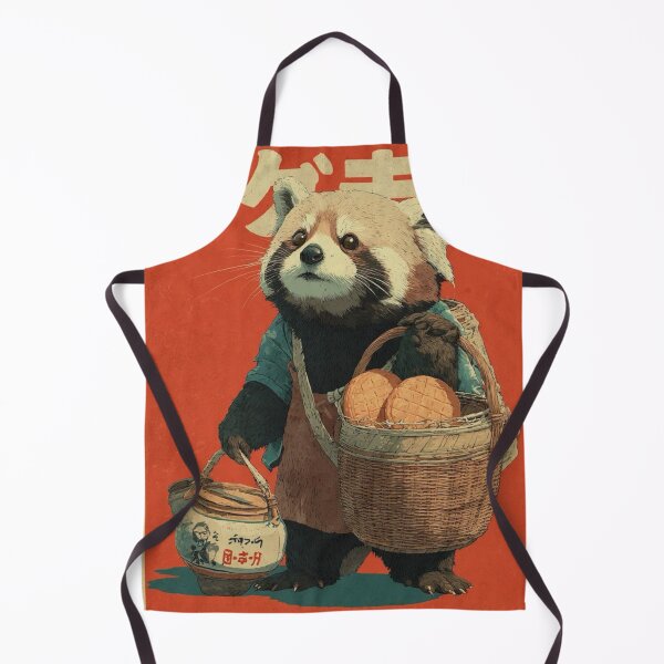Item preview, Póster japonés vintage de panda rojo designed and sold by lilypadblue.
