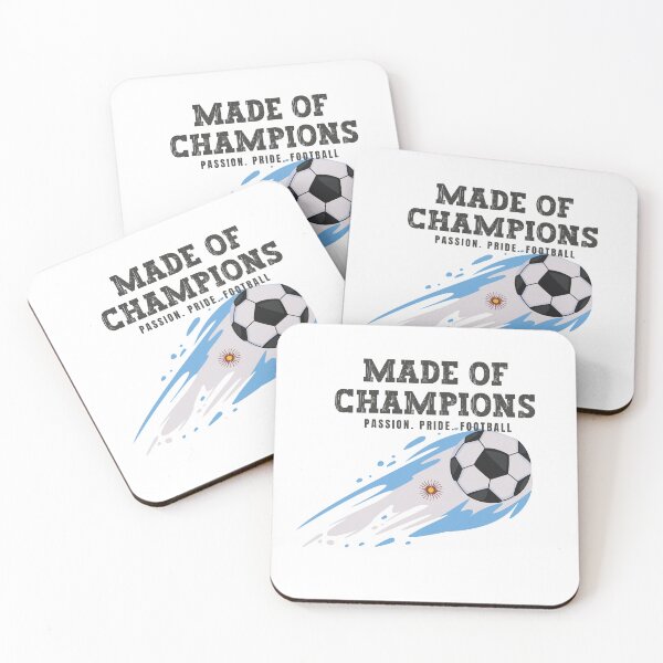 Item preview, Made of Champions Argentina  Soccer Fan T-Shirt | Passion Pride Football designed and sold by PodXDesigns.
