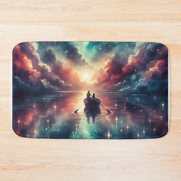 Item preview, Romantic Starry Boat Ride – Valentine’s Space & Nature Lovers  designed and sold by stylishdzign.