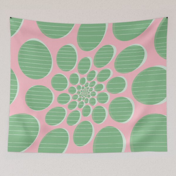 Item preview, Bubblegum Mint | Retro Bubble Pattern designed and sold by Helmina Groper.