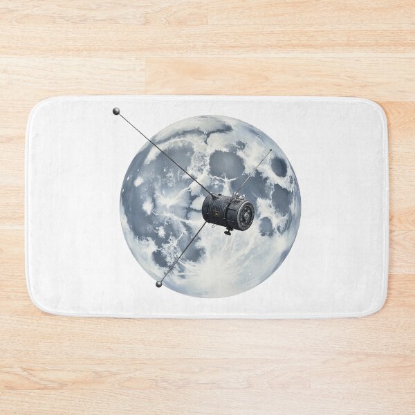 Item preview, Retro Satellite Moon Space Illustration designed and sold by SpatialPost.