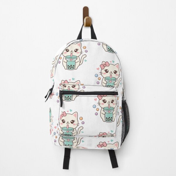 Item preview, Sweet Kawaii Kitten Holding Delicious Boba Tea designed and sold by MoonlitDoodles1.