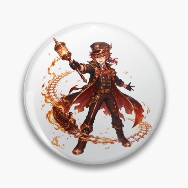 Item preview, Copper Flame Train Conductor designed and sold by jgvisualarts.
