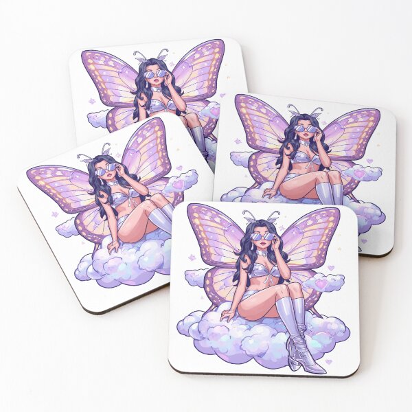Item preview, Sky Precure Pastel Butterfly Fairy Girl – Dreamy Kawaii Fantasy Aesthetic Art designed and sold by Vvmd.