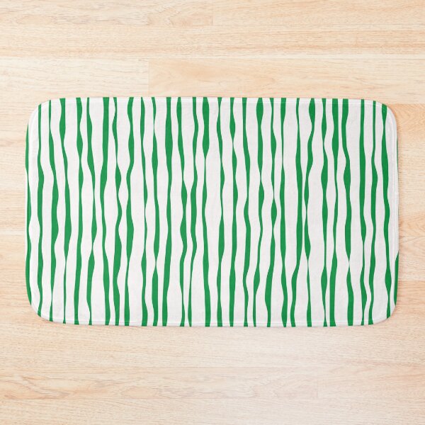 Item preview, Lush Sway – Organic Vertical Lines Abstract Pattern with Rich Green Aesthetic designed and sold by Helmina Groper.