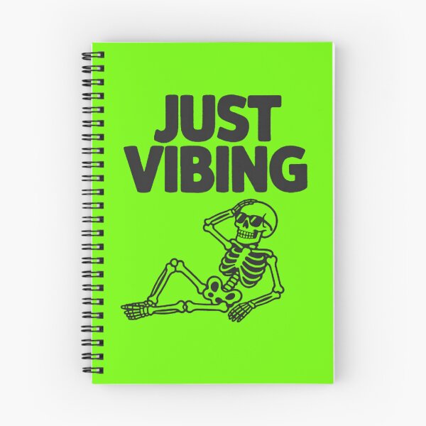 Item preview, JUST VIBING SKELETON designed and sold by BRIGHT BITS BOUTIQUE.