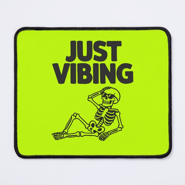 Item preview, JUST VIBING SKELETON designed and sold by BRIGHT BITS BOUTIQUE.