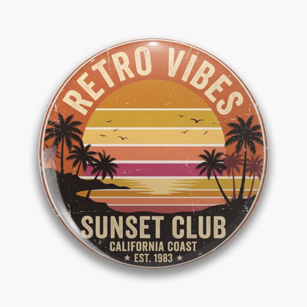 Item preview, Retro Sunset California Summer Vibes Design designed and sold by Klrshop.