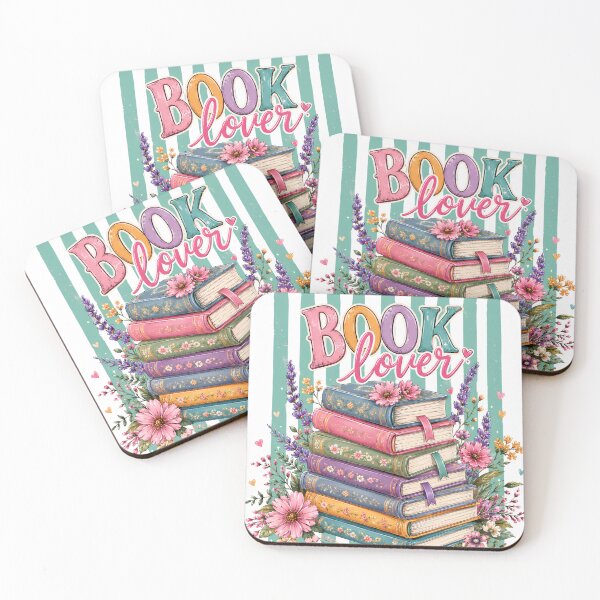 Item preview, Striped Book Lover Floral Wildflower Book Stack Art designed and sold by VGAfanatic.
