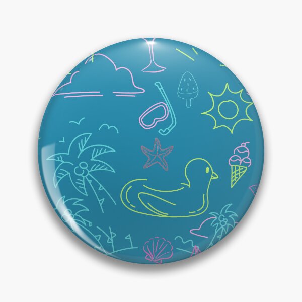 Item preview, Cute Pastel Beach Doodles Summer Aesthetic Line Art  designed and sold by Zenith-Prime.