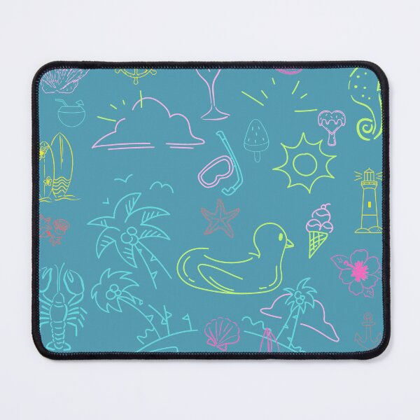 Item preview, Cute Pastel Beach Doodles Summer Aesthetic Line Art designed and sold by Zenith-Prime.