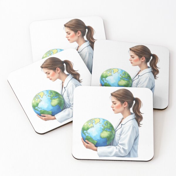 Item preview, Environmental Scientist Earth Illustration designed and sold by SpatialPost.