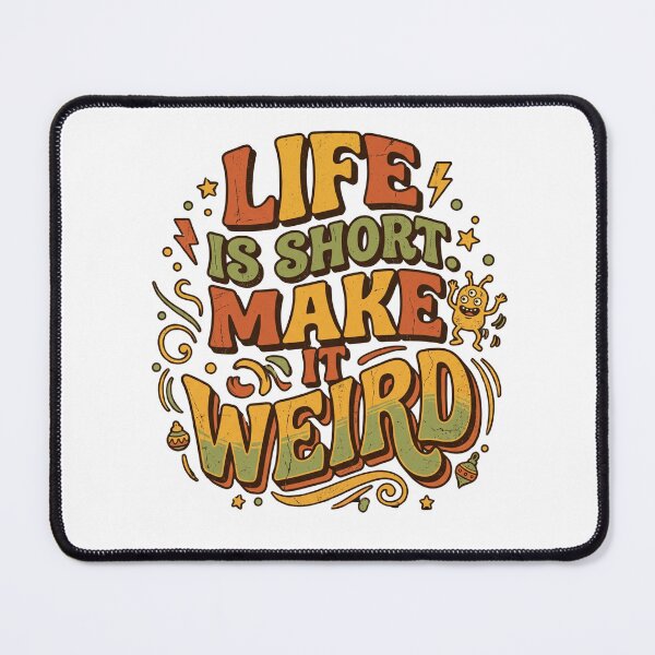 Item preview, Funny Retro Life Is Short Make It Weird T-Shirt Design designed and sold by Klrshop.