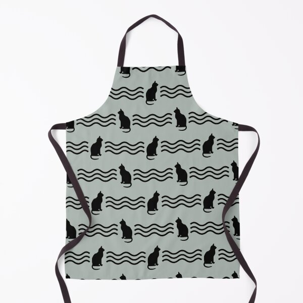 Item preview, Ash gray & black cats pattern designed and sold by Mint + Midnight.