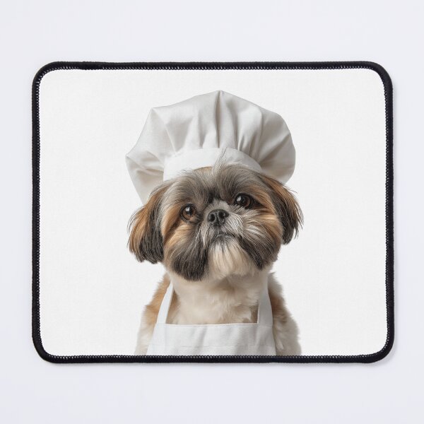 Item preview, Funny Shih Tzu Dog Chef Realistic Animal Cooking Humor Art designed and sold by LazyOwlStore.