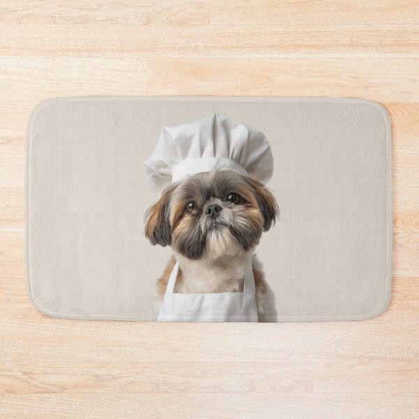 Item preview, Funny Shih Tzu Dog Chef Realistic Animal Cooking Humor Art designed and sold by LazyOwlStore.