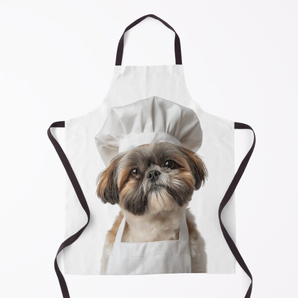 Item preview, Funny Shih Tzu Dog Chef Realistic Animal Cooking Humor Art designed and sold by LazyOwlStore.