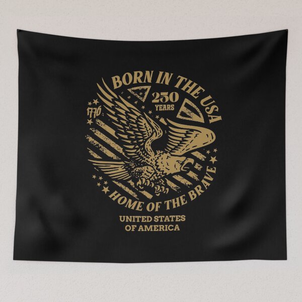 Item preview, Born in the USA designed and sold by HappyDoodleBoy.